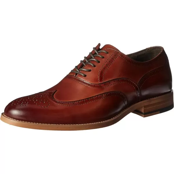 STACY ADAMS Mens Dunbar Wingtip OxfordCognac