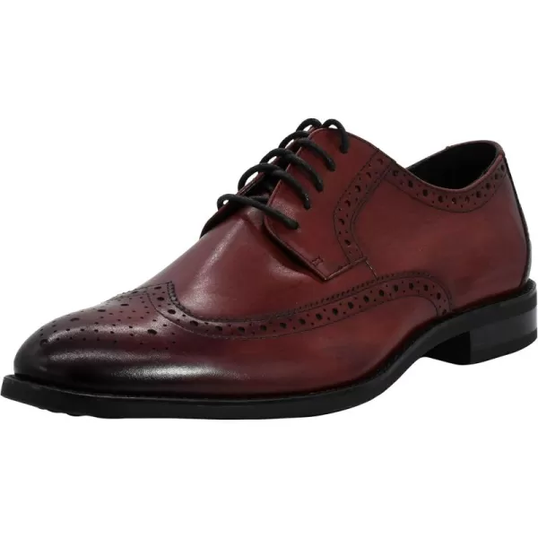 STACY ADAMS Mens Garrison Wingtip OxfordBurgundy