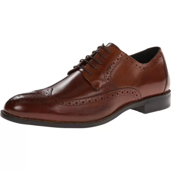 STACY ADAMS Mens Garrison Wingtip OxfordCognac
