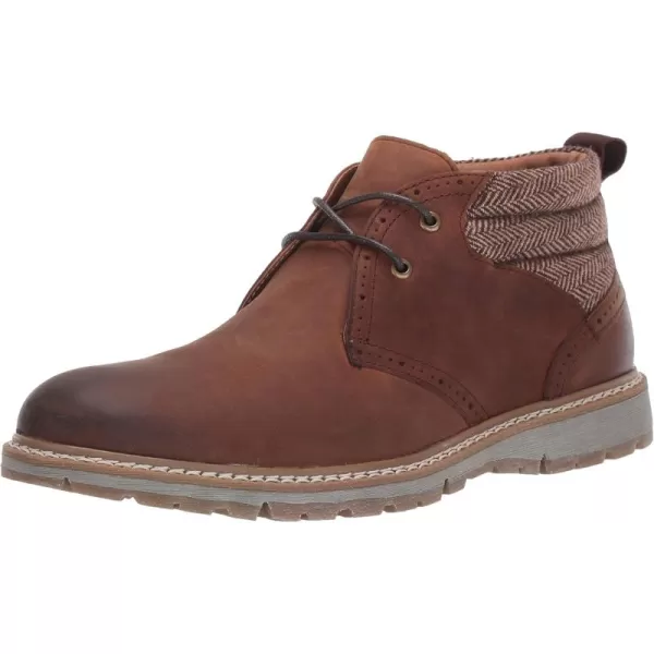 STACY ADAMS Mens Grantley Chukka Laceup BootBrown Crazy Horse
