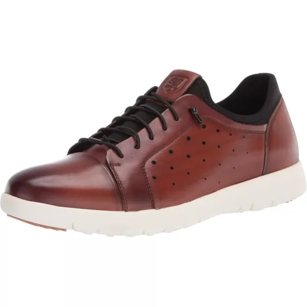 STACY ADAMS Mens Halden SneakerCognac