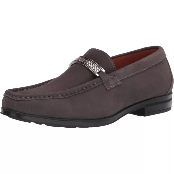 STACY ADAMS Mens Reginald Suede Slip on LoaferGrey