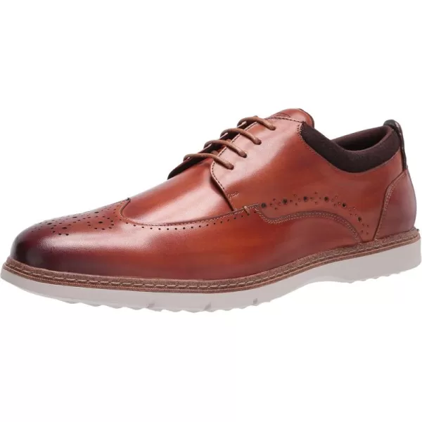 STACY ADAMS Mens Synergy Wingtip OxfordCognac