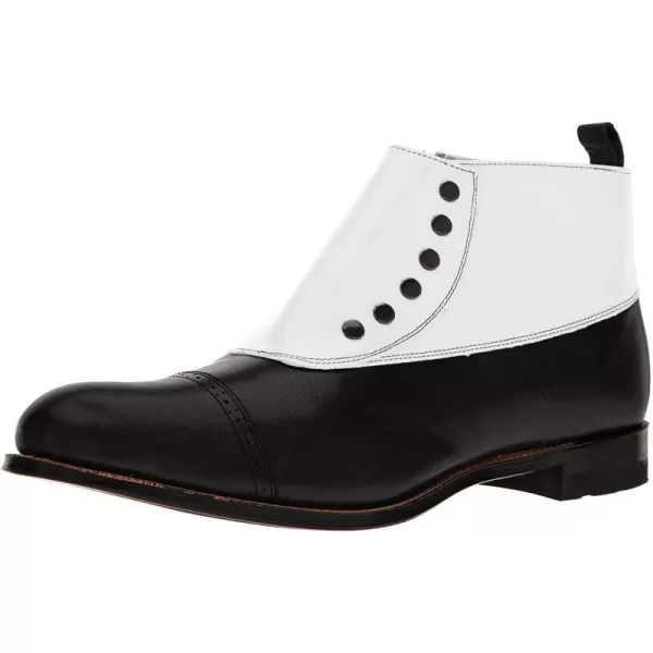Stacy Adams Mens Madison Cap Toe BootBlackWhite  26