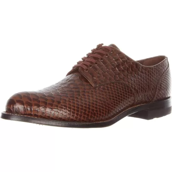 Stacy Adams Mens Madison Cap Toe BootBrown Print