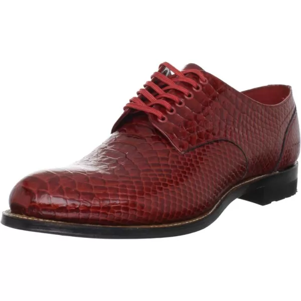 Stacy Adams Mens Madison Cap Toe BootRed Print