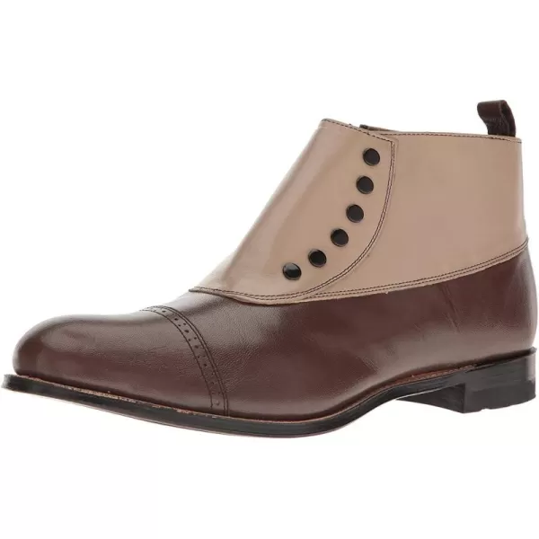 Stacy Adams Mens Madison Cap Toe Spat BootBrown Multi  026