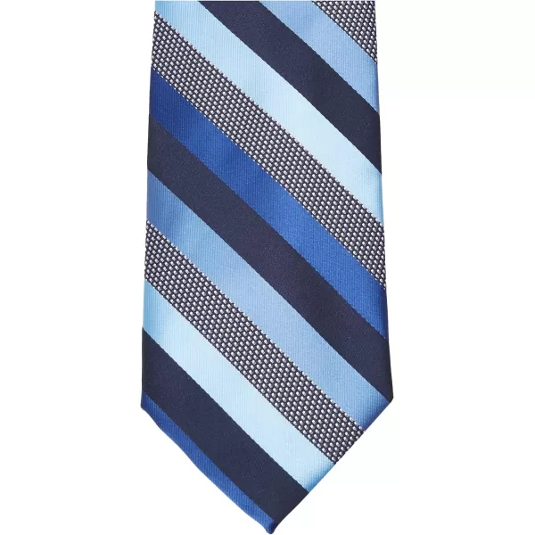 Stacy Adams Mens Microfiber Stripped Tie SetNavy