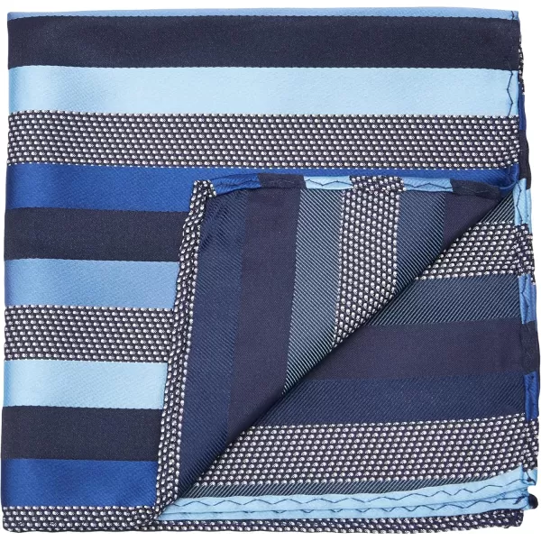 Stacy Adams Mens Microfiber Stripped Tie SetNavy