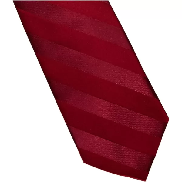 Stacy Adams Mens Solid Woven Formal Stripe Tie SetBurgundy