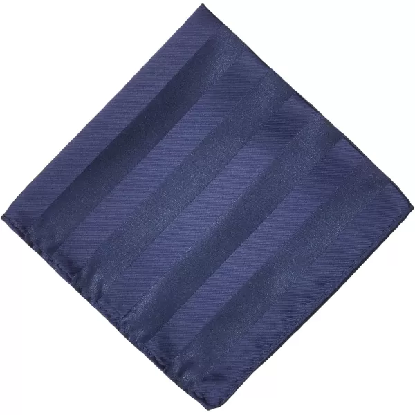 Stacy Adams Mens Solid Woven Formal Stripe Tie SetNavy