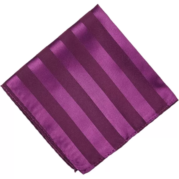 Stacy Adams Mens Solid Woven Formal Stripe Tie SetPlum