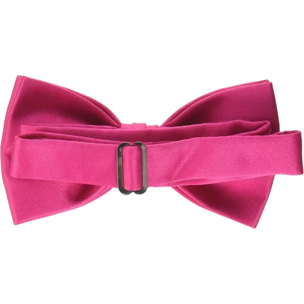 STACY ADAMS mens Satin Solid Bow TieBow TieFuchsia
