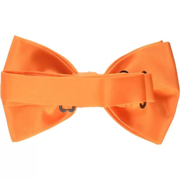 STACY ADAMS mens Satin Solid Bow TieBow TieOrange