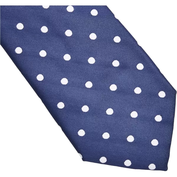 Stacy Adams Mens Satin Dot Tie SetNavy