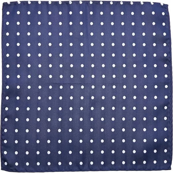 Stacy Adams Mens Satin Dot Tie SetNavy