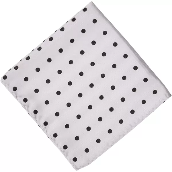 Stacy Adams Mens Satin Dot Tie SetSilver
