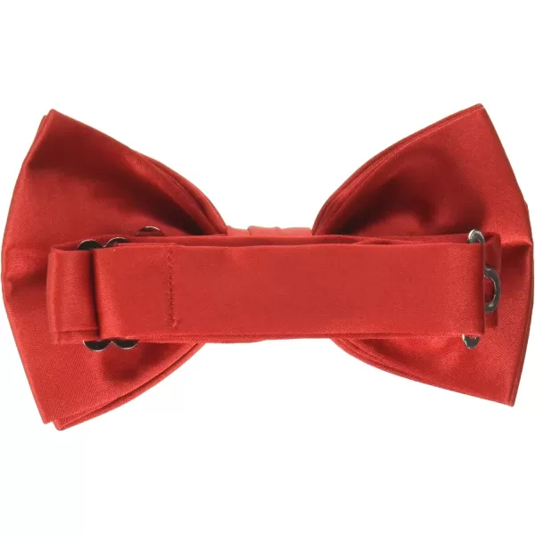 Stacy Adams Mens Solid Bow TieFire Red