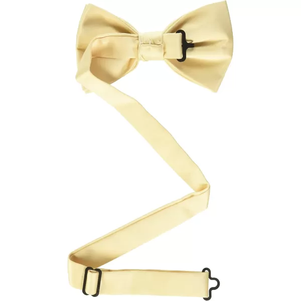Stacy Adams Mens Solid Bow TieIvory