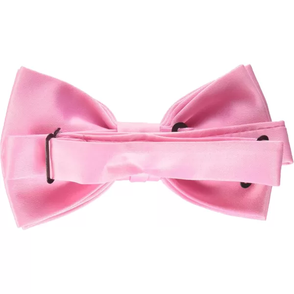 Stacy Adams Mens Solid Bow TiePink