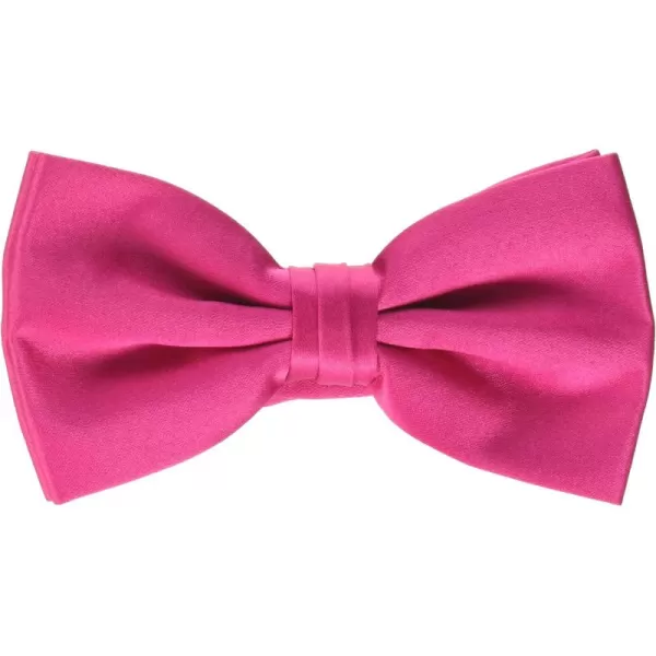 STACY ADAMS mens Satin Solid Bow TieBow TieFuchsia
