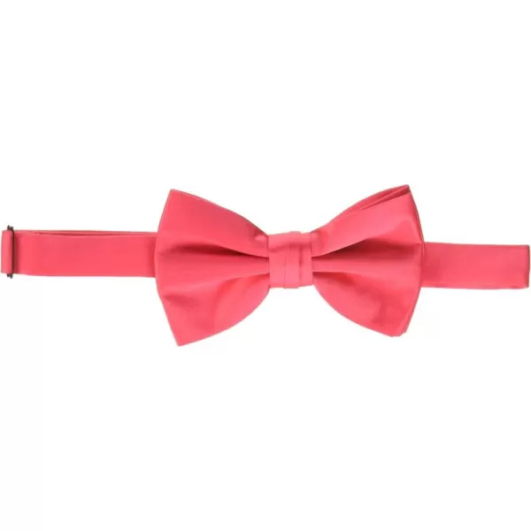 STACY ADAMS mens Satin Solid Bow TieBow TieHot Pink