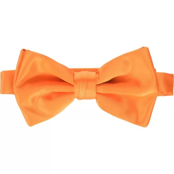 STACY ADAMS mens Satin Solid Bow TieBow TieOrange