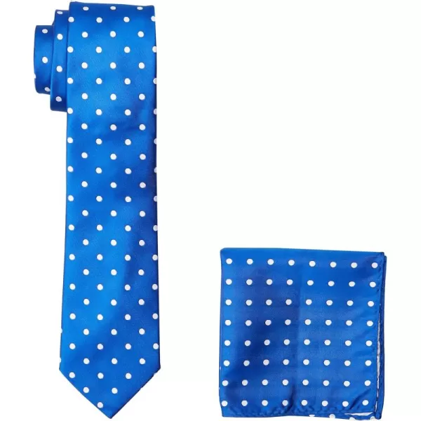 Stacy Adams Mens Satin Dot Tie SetRoyal