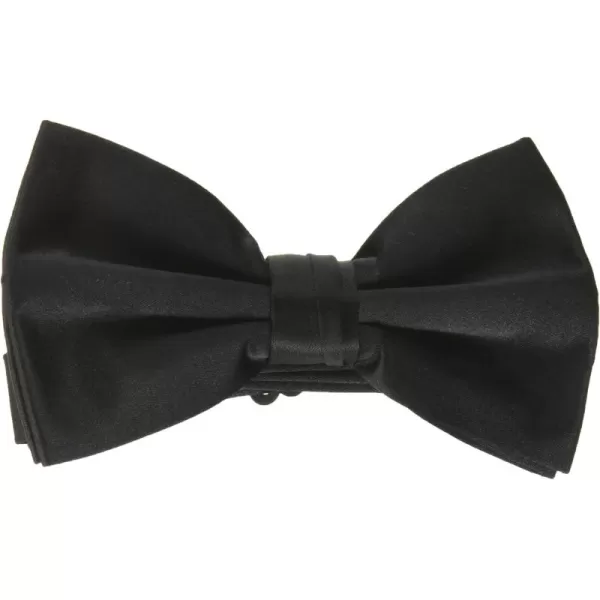 Stacy Adams Mens Solid Bow TieBlack
