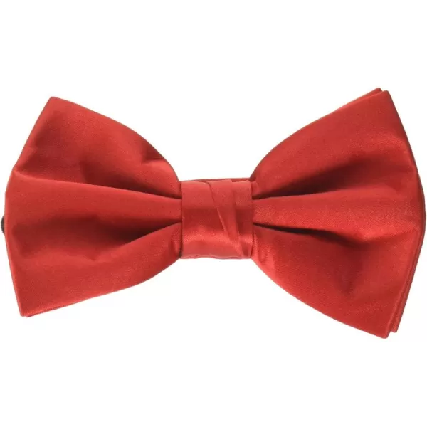 Stacy Adams Mens Solid Bow TieFire Red