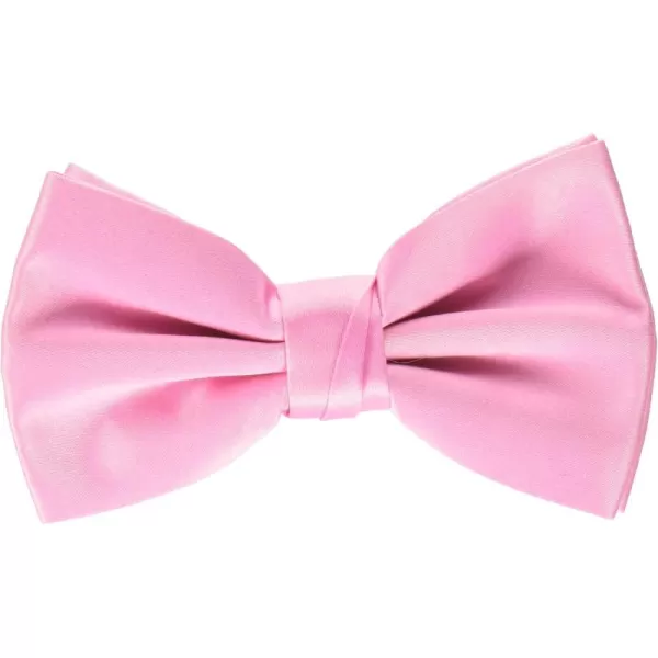 Stacy Adams Mens Solid Bow TiePink