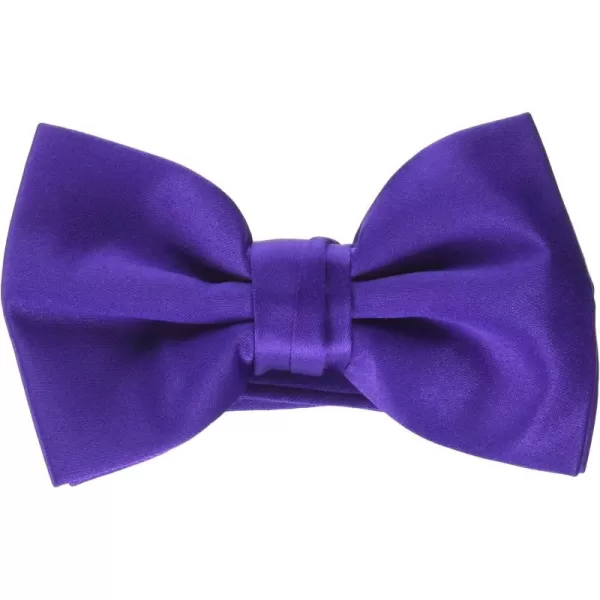 Stacy Adams Mens Solid Bow TiePurple