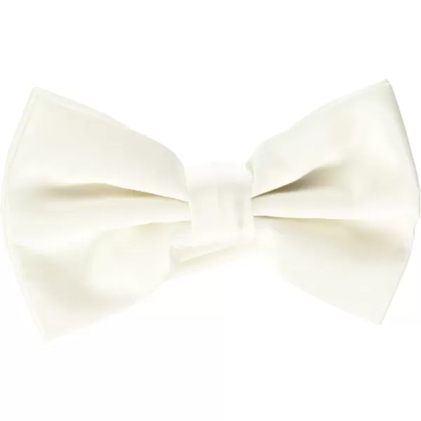 Stacy Adams Mens Solid Bow TieWhite