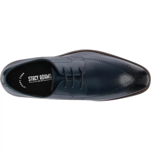 STACY ADAMS Mens Ballard Plain Toe OxfordInk Blue