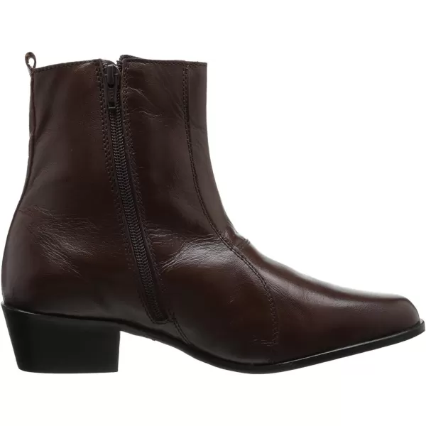 Stacy Adams Mens Santos PlainToe Side Zipper BootCognac