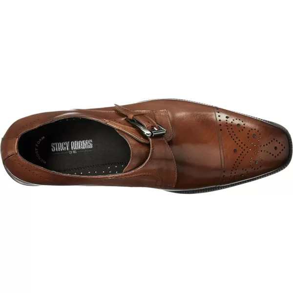 imageSTACY ADAMS Mens KimballCap Toe Monk Strap SlipOn LoaferSaddle Tan