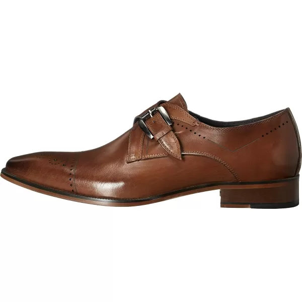 imageSTACY ADAMS Mens KimballCap Toe Monk Strap SlipOn LoaferSaddle Tan