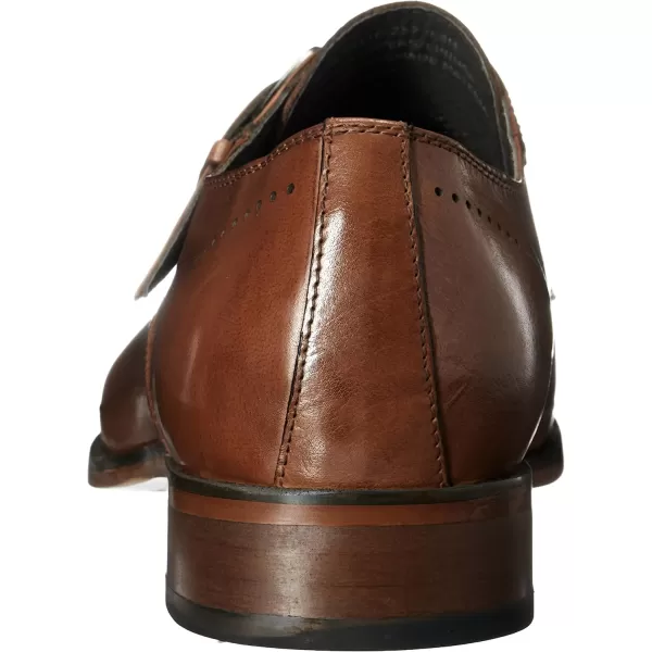 imageSTACY ADAMS Mens KimballCap Toe Monk Strap SlipOn LoaferSaddle Tan