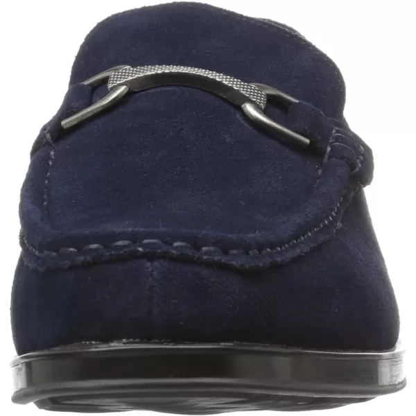 imageSTACY ADAMS Mens Newcomb Moc Toe Bit Slipon Penny LoaferNavy Suede