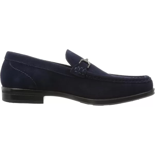 imageSTACY ADAMS Mens Newcomb Moc Toe Bit Slipon Penny LoaferNavy Suede