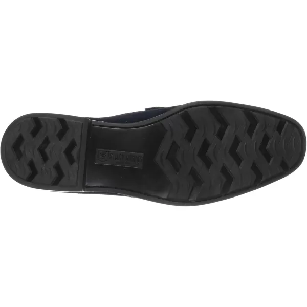 imageSTACY ADAMS Mens Newcomb Moc Toe Bit Slipon Penny LoaferNavy Suede