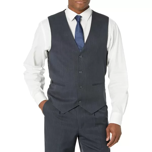 imageStacy Adams Mens Big ampamp Tall Suny Vested ThreePiece SuitGrey