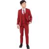 imageSTACY ADAMS Boys Classic 5Piece Suit Set  Blazer Vest Pants Shirt ampamp TieBrick