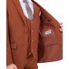 imageSTACY ADAMS Boys Classic 5Piece Suit Set  Blazer Vest Pants Shirt ampamp TieBrown