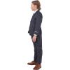 imageSTACY ADAMS Boys Classic 5Piece Suit Set  Blazer Vest Pants Shirt ampamp TieCharcoal Grey