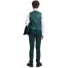 imageSTACY ADAMS Boys Classic 5Piece Suit Set  Blazer Vest Pants Shirt ampamp TieGreen