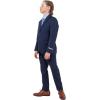 imageSTACY ADAMS Boys Classic 5Piece Suit Set  Blazer Vest Pants Shirt ampamp TieNavy