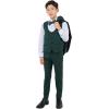 imageSTACY ADAMS Boys Classic 5Piece Tuxedo Set  Blazer Vest Pants Shirt ampamp TieGreen