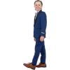 imageSTACY ADAMS Boys Classic 5Piece Tuxedo Set  Blazer Vest Pants Shirt ampamp TieIndigo Blue