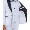 imageSTACY ADAMS Boys Classic 5Piece Tuxedo Set  Blazer Vest Pants Shirt ampamp TieWhite